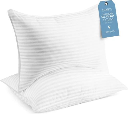 Memory Foam Pillows, selected for Wildernest Yosemite's Bedrooms & Sheets