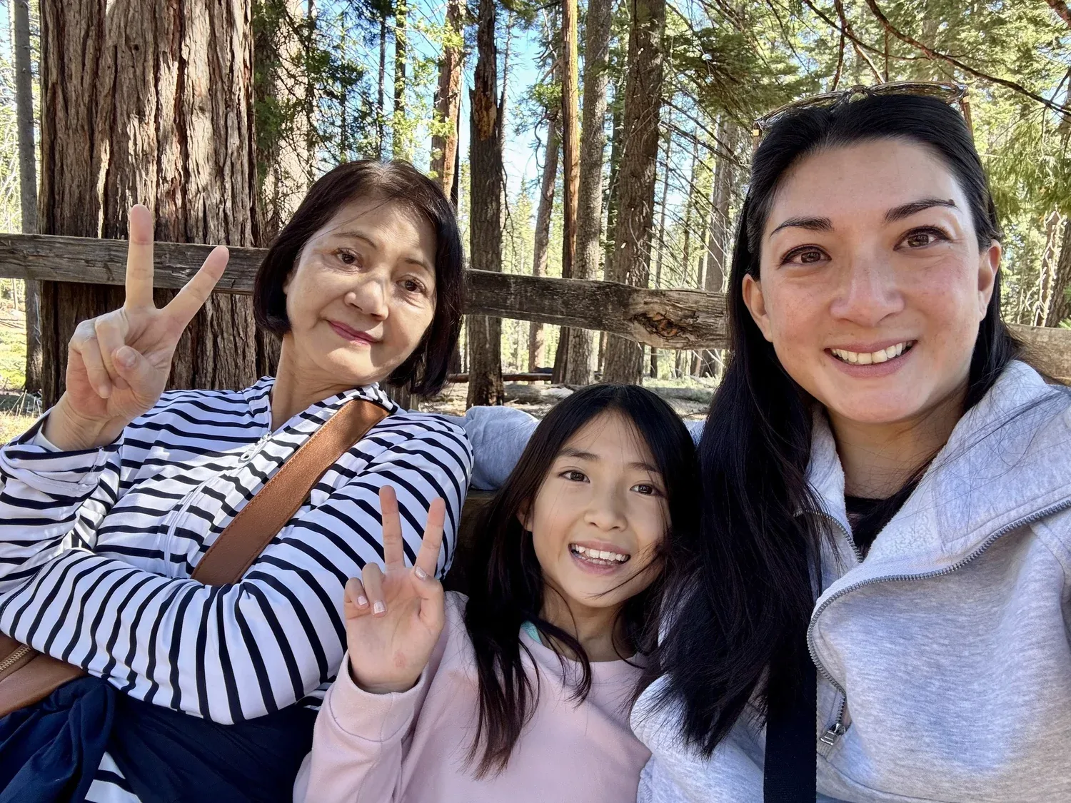 3 generations: my mom, my daughter, and me!