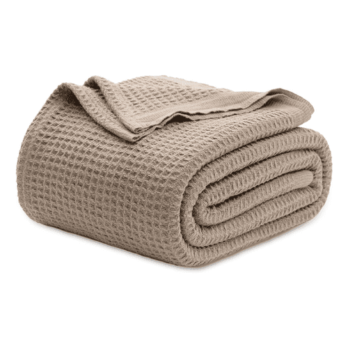Cotton Queen Blanket, Taupe, selected for Wildernest Yosemite's Bedrooms & Sheets