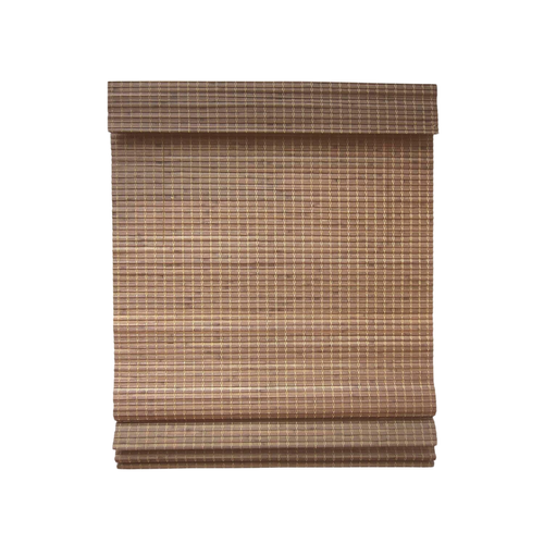 Custom Roman Shades, Rustic Oak, selected for Wildernest Yosemite's Living Room
