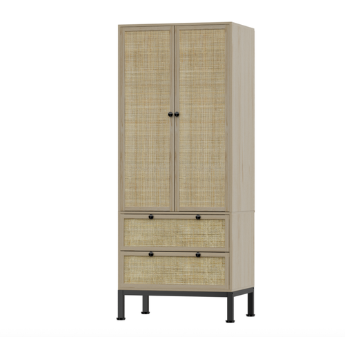 Rattan Wardrobe, selected for Wildernest Yosemite's Bedrooms & Sheets