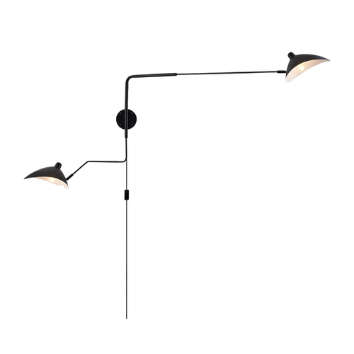 2-Arm Sconce Light, selected for Wildernest Yosemite's Downstairs Den